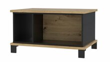 Diivanilaud Forte Trondheim, tamm/must, 80 x 55 x 44.6 cm