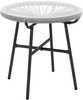 Bistro laud Outsunny, 50 x 50 x 50 cm, klaasist lauaplaat