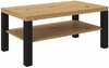 Diivanilaud ADRK Furniture Sven, 115 x 65 x 46 cm, pruun/must
