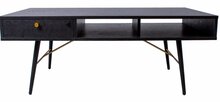 Diivanilaud Home4you Luxembourg 45040, 115 x 60 x 45 cm, must