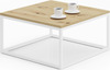 Diivanilaud ADRK Furniture Belten, 65 x 65 cm, pruun/valge