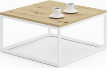 Diivanilaud ADRK Furniture Belten, 65 x 65 cm, pruun/valge