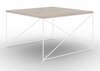 Kohvilaud ADRK Furniture Nelia, 75 x 75 x 43cm, pruun/valge