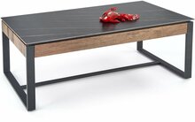 Diivanilaud Halmar Ramona, 61 x 121 x 45 cm, must/pähkel