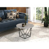 Kohvilaud ADRK Furniture Liam, 55 x 55 x 37 cm, hall/must