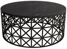Diivanilaud Kalune Design Selin, 90 x 90 x 38 cm, must