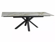 Laualaiendatav Signal Meble Columbus, 160-240 x 90 x 76 cm, must/valge