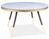 Kohvilaud Signal Meble Vega B, 80 x 80 x 45 cm, valge/must
