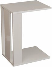 Kohvilaud Kalune Design Single Shiny, 35 x 45 x 61 cm, valge