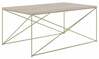 ADRK Furniture Dante, 100 x 60 x 43cm, kuldne/pruun