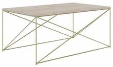 ADRK Furniture Dante, 100 x 60 x 43cm, kuldne/pruun