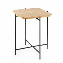 Kohvilaud Kalune Design SHB-005, 46 x 46 x 56 cm, pruun/must