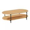 Diivanilaud Home4you Davia, 115 x 60 x 34 cm, pruun/must