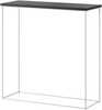 Konsoollaud ADRK Furniture Milan, 30 x 80 x 80 cm, valge/must