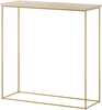 Konsoollaud ADRK Furniture Milan, 30 x 80 x 80 cm, pruun/kuldne