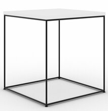 Kohvilaud ADRK Furniture Adina, 40 x 40 x 43 cm, valge/must/grafiit