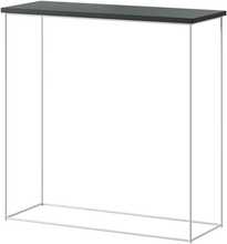 Konsoollaud ADRK Furniture Milan, 30 x 80 x 80 cm, valge/must