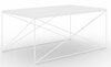 Kohvilaud ADRK Furniture Dante, 60 x 100 x 43 cm, läbipaistev/valge