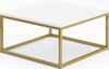 Diivanilaud ADRK Furniture Belten, 65 x 65 x 33 cm, valge/kuldne