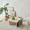 Diivanilaua komplekt Hanah Home Ballare, 90 x 35 x 60 cm, hele travertiin