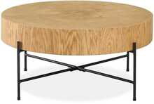 Diivanilaud Home4you Castino, 75 x 36 cm, tamm/must