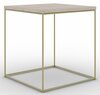 Kohvilaud ADRK Furniture Adina, 40 x 40 x 43 cm, pruun/kuldne