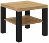 Kohvilaud ADRK Furniture Bill, 60 x 60 cm, pruun/must