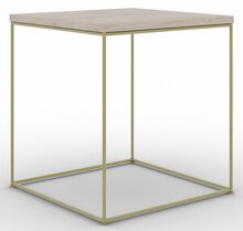 Kohvilaud ADRK Furniture Adina, 40 x 40 x 43 cm, pruun/kuldne