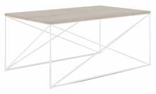 Kohvilaud ADRK Furniture Dante, 100 x 60 x 43cm, valge/pruun