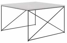 Kohvilaud ADRK Furniture Nelia, 75 x 75 x 43 cm, liiv/must