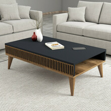 Kohvilaud Kalune Design Milan, 105 x 60 x 34.6 cm, antratsiit/pähkel