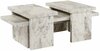 Kohvilaudade komplekt Nordure Sanctuary Fressia, 110 x 41.5 x 45 cm, marmor