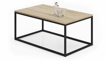 Kohvilaud ADRK Furniture Narisa, 100 x 60 x 43 cm, helepruun/must