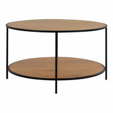 Kohvilaud House Nordic Vita, 80 x 80 x 45 cm, tamm/naturaalne/must