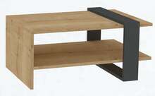 Kohvilaud Kalune Design Yonca, 80 x 50 x 35 cm, antratsiit/tamm