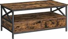 Diivanilaud Vasagle LCT201B01, 100 x 55 x 45 cm, must/pruun