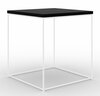 Kohvilaud ADRK Furniture Adina, 40 x 40 x 43 cm, valge/must