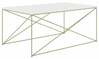 Kohvilaud ADRK Furniture Dante, 100 x 60 x 43cm, kuldne/valge