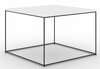 Kohvilaud ADRK Furniture Roni, 65 x 65 x 37cm, valge/must