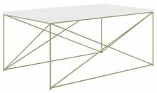 Kohvilaud ADRK Furniture Dante, 100 x 60 x 43cm, kuldne/valge