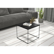 Kohvilaud ADRK Furniture Elena, 50 x 50 x 45 cm, must