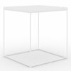 Kohvilaud ADRK Furniture Adina, 40 x 40 x 43 cm, läbipaistev/valge