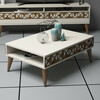 Diivanilaud Kalune Design, 90 x 60 x 34.6 cm, kreemjas/valge/pruun