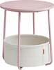 Kohvilaud Leobert LET223R61, 45 x 45 x 50 cm, roosa/valge