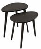 Kohvilaudade komplekt Kalune Design Sweet, 33 x 50 x 48-52 cm, antratsiit, 2 tk