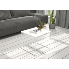 Diivanilaud ADRK Furniture Elena, 50 x 50 x 45 cm, valge