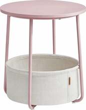 Kohvilaud Leobert LET223R61, 45 x 45 x 50 cm, roosa/valge