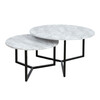 Diivanilaua komplekt Home4you Akira, 2 tk, D80 x H45 cm, D60 x H37 cm, helehall