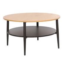 Diivanilaud Home4You Hector, 80 x 80 x 45 cm, saar/must