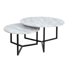 Diivanilaua komplekt Home4you Akira, 2 tk, D80 x H45 cm, D60 x H37 cm, helehall
